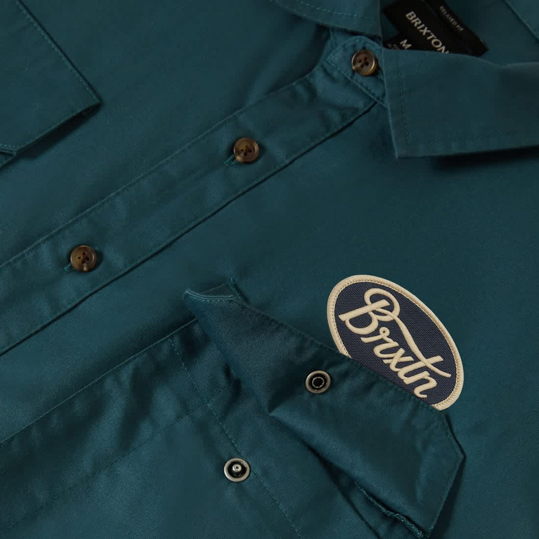 Brixton Mechanics Cru SS Woven Shirt - Night Sage