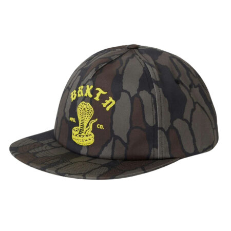 Brixton Darver HP Snapback Cap - Bark Camo