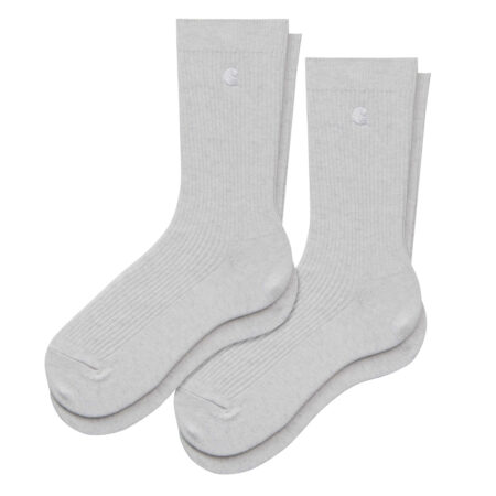 Carhartt Madison Pack Socks - Ash Heather/White