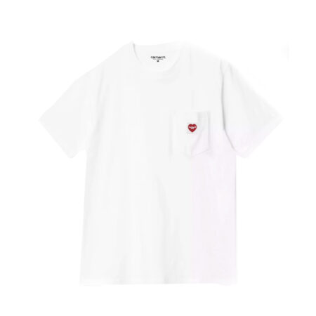 Carhartt Pocket Heart Tee - White/Red