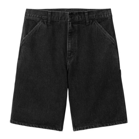 Carhartt Single Knee Short - Black Stone Washed