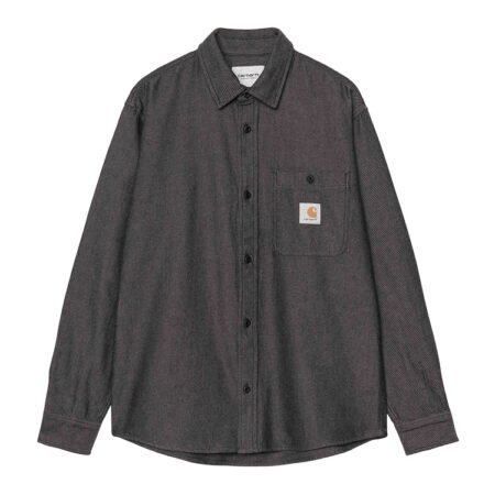 Carhartt L/S Edgar Shirt - Black/Wax