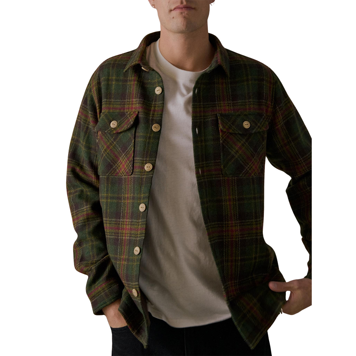 McTavish Lined Flannel Shirt - Brown Multi