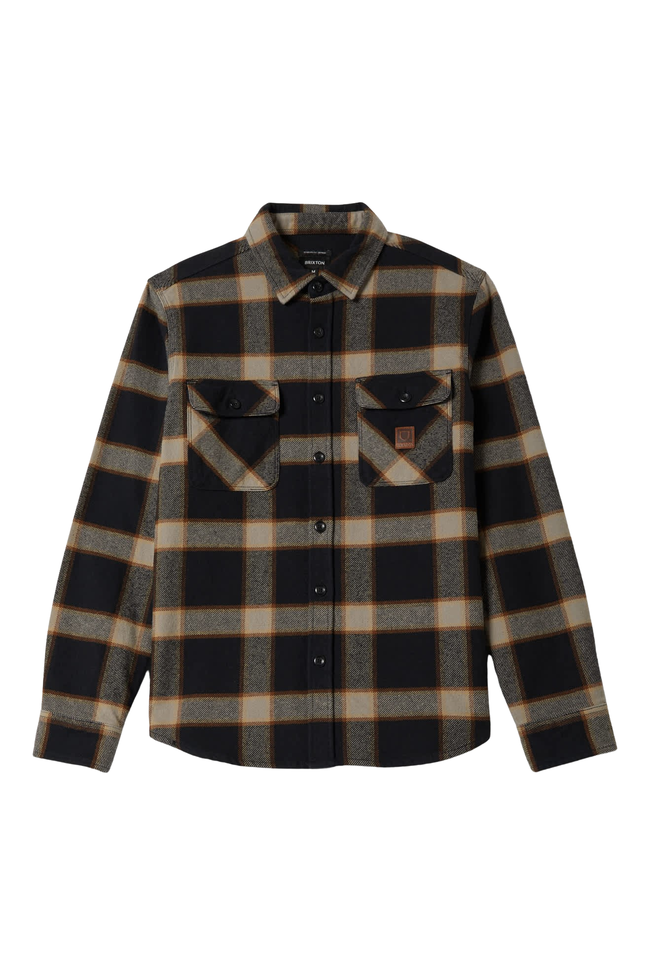 Brixton Bowery Heavy Weight Flannel - Black/Cream