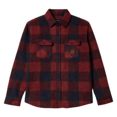 Brixton Bowery L/S Arctic Stretch Fleece - Adrenaline Rush/Mood Indigo