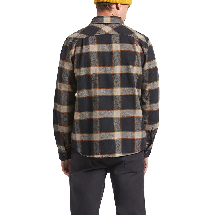 Brixton Bowery Heavy Weight Flannel - Black/Cream