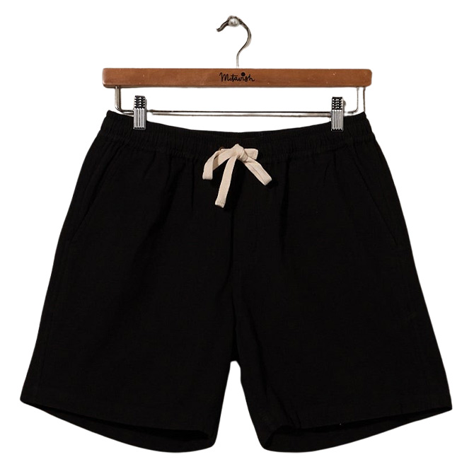 McTavish Linen Shorts - Black