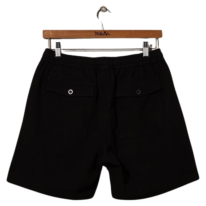 McTavish Linen Shorts - Black