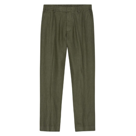 NN.07 Billie Linen Pants 1454 - Croc Green
