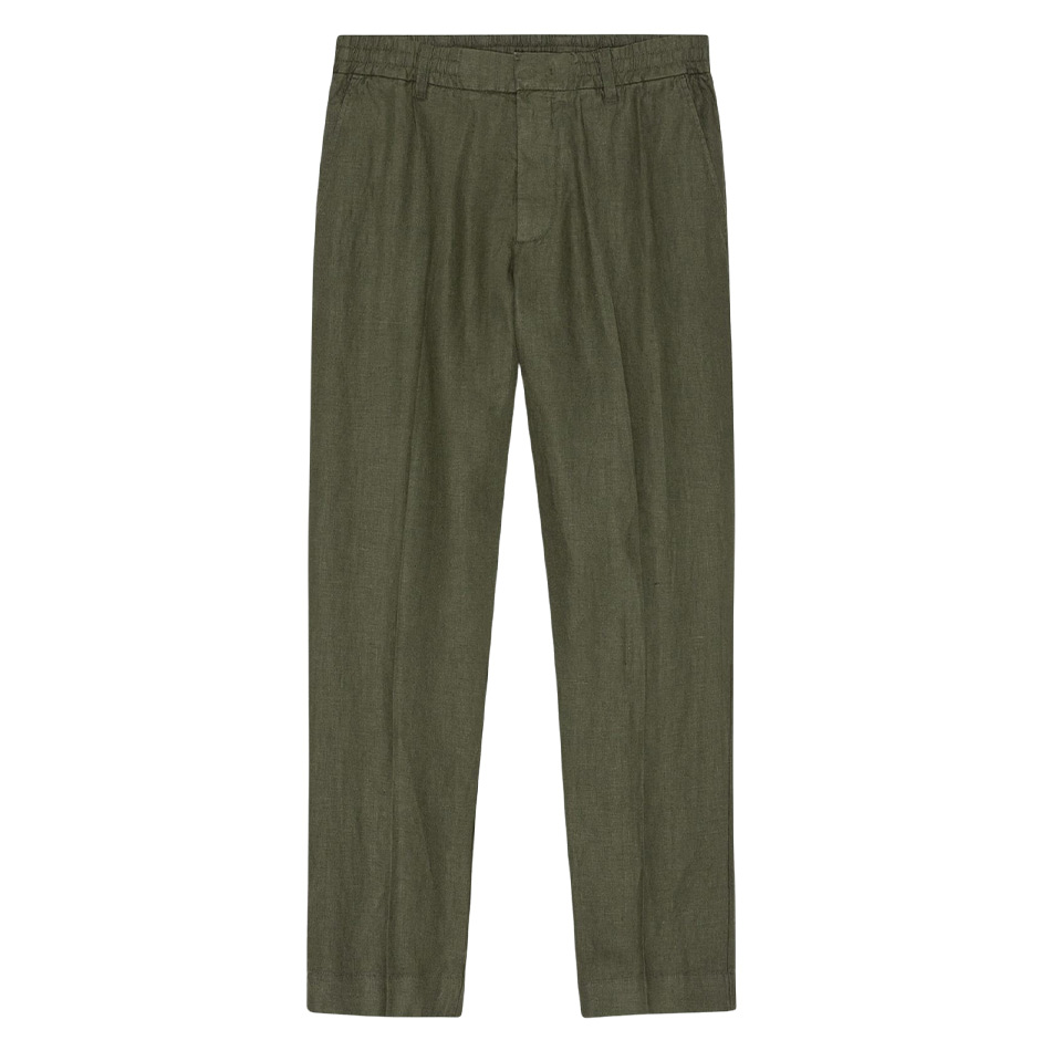 NN.07 Billie Linen Pants 1454 - Croc Green