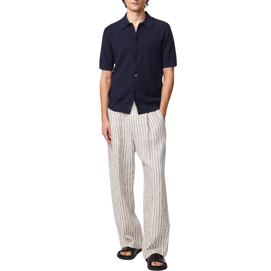NN.07 Nolan Polo Cardigan 6695 - Navy Blue