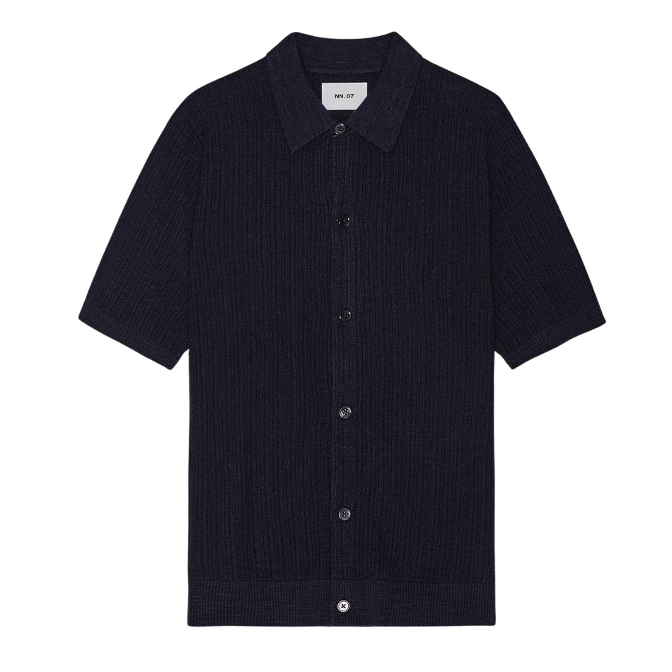 NN.07 Nolan Polo Cardigan 6695 - Navy Blue