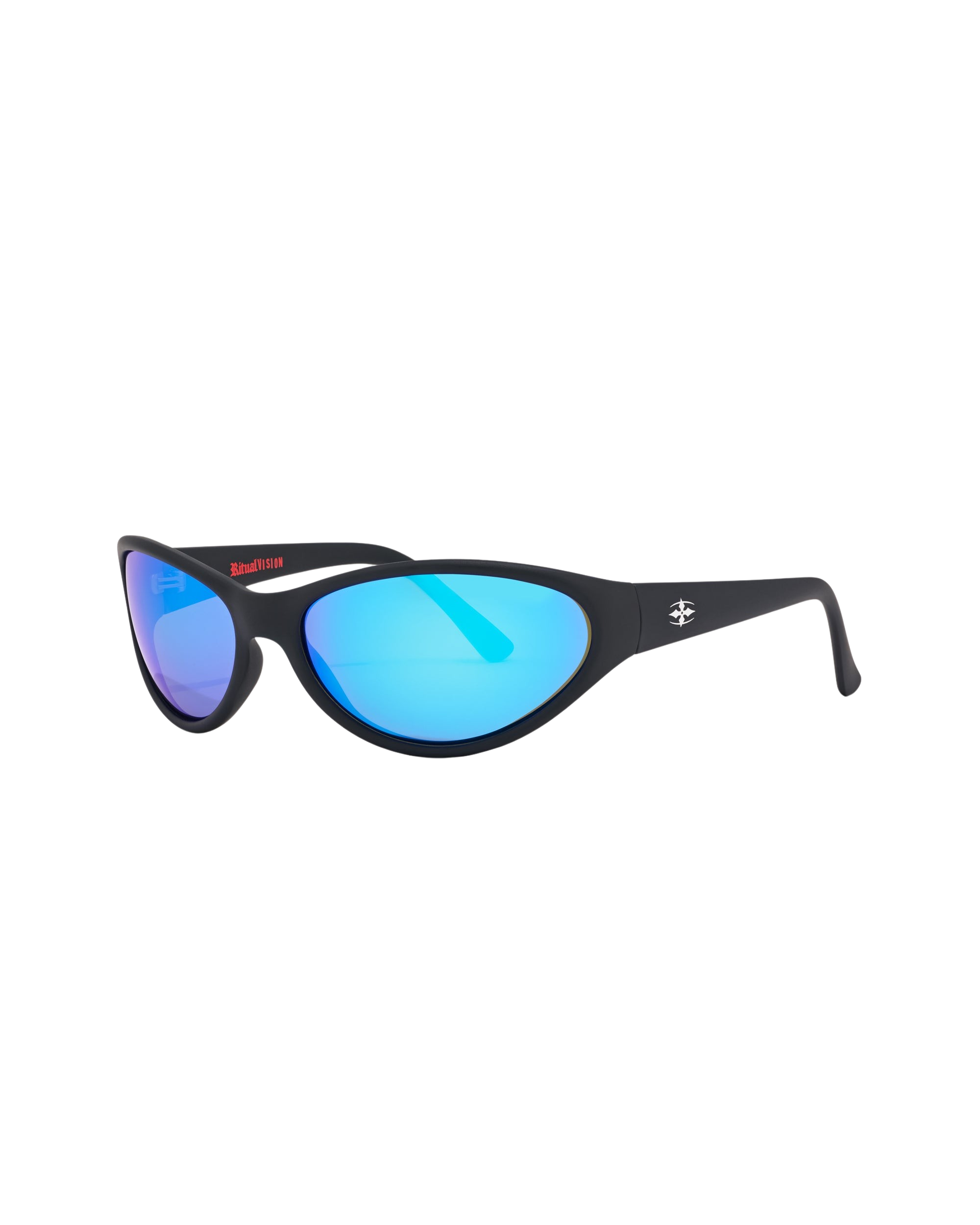 Ritual Vision Morphine - Matte Black/Blue Reflective Polarised