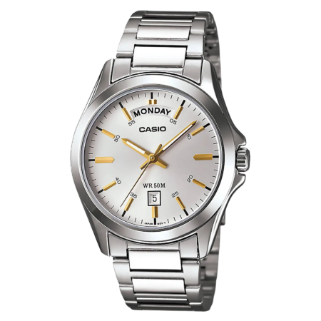 Casio MTP1370D-7A2 Analogue Watch - Silver
