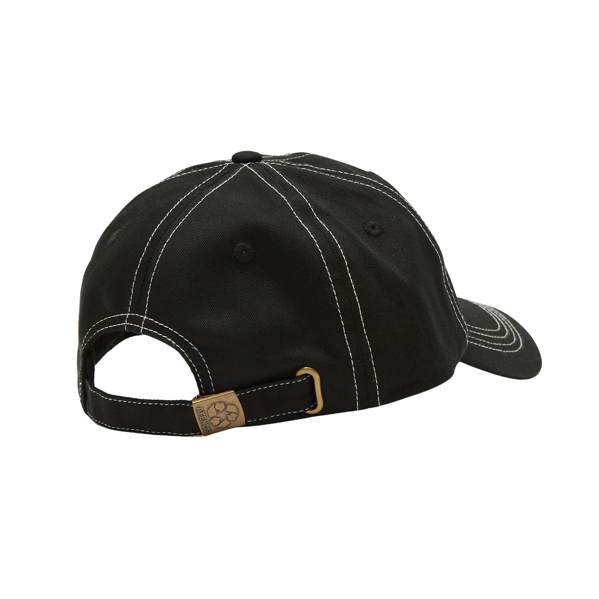 Afends Ayy Recycled Six Panel Cap - Black
