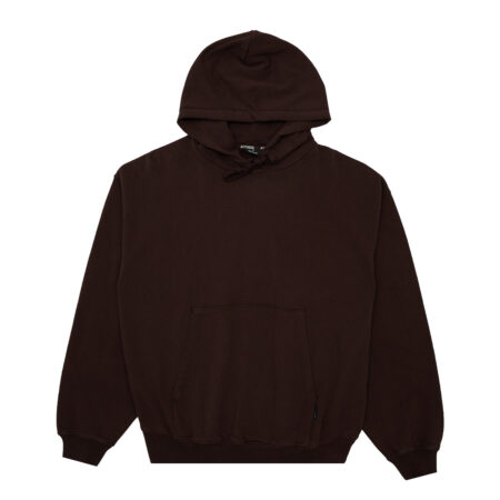 Afends Genesis Recycled Boxy Pull On Hood - Washed Coffee