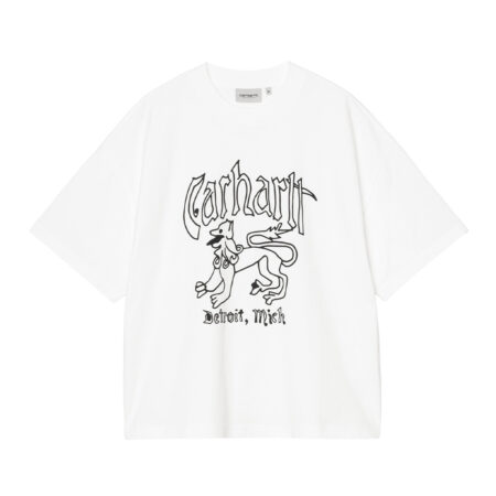 Carhartt S/S Hackwork T-Shirt - White Heavy/Stone Wash