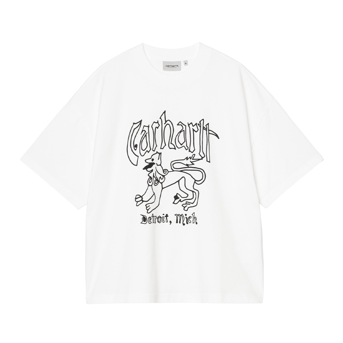 Carhartt S/S Hackwork T-Shirt - White Heavy/Stone Wash