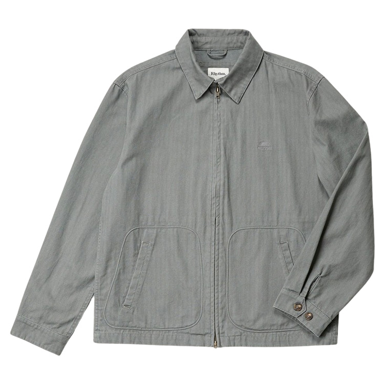 Rhythm Awake Herringbone Jacket - Charcoal