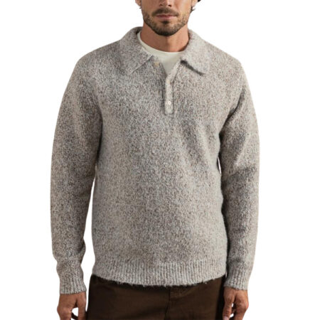 Rhythm Kinetic Collared Knit - Tobacco