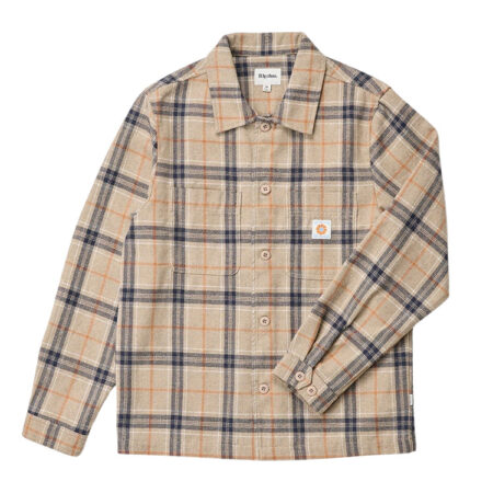 Rhythm Oscar Check LS Shirt - Stone