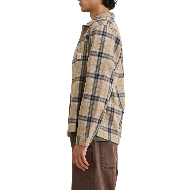 Rhythm Oscar Check LS Shirt - Stone