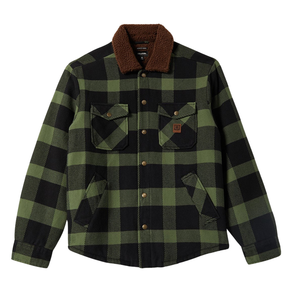 Brixton Durham Lined Jacket - Black/Wild Green