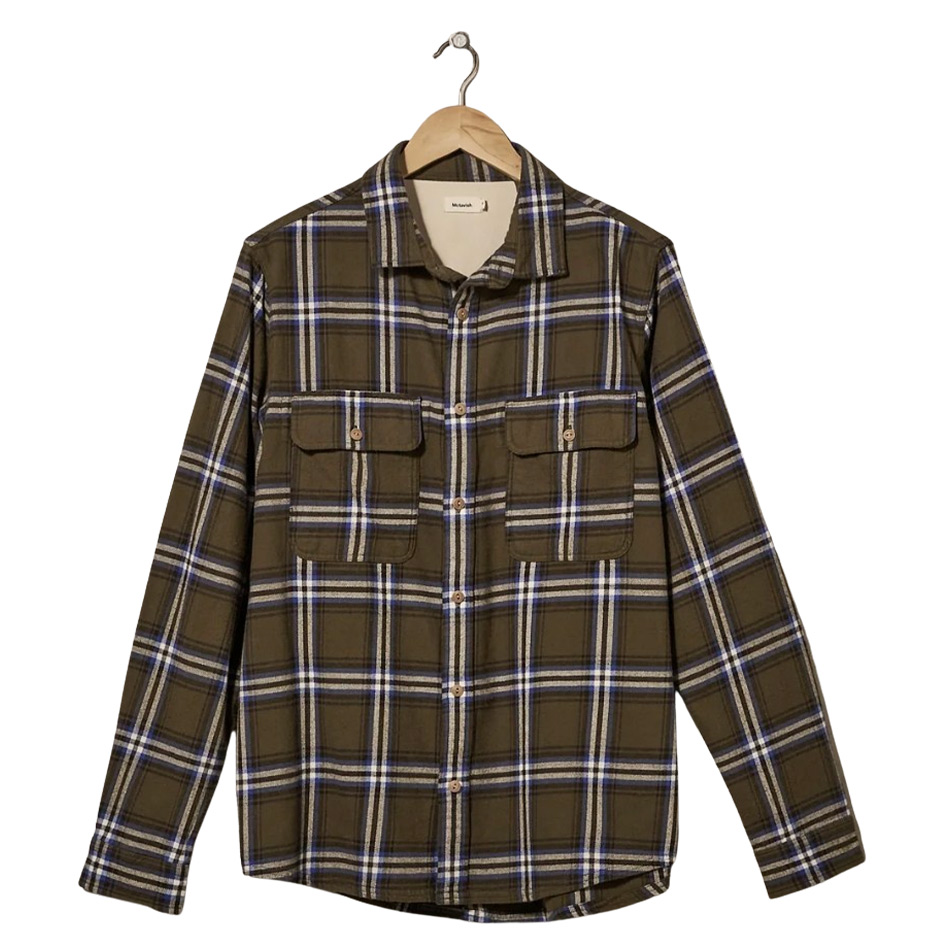 McTavish Twin Pocket Flannel Shirt - Green Multi
