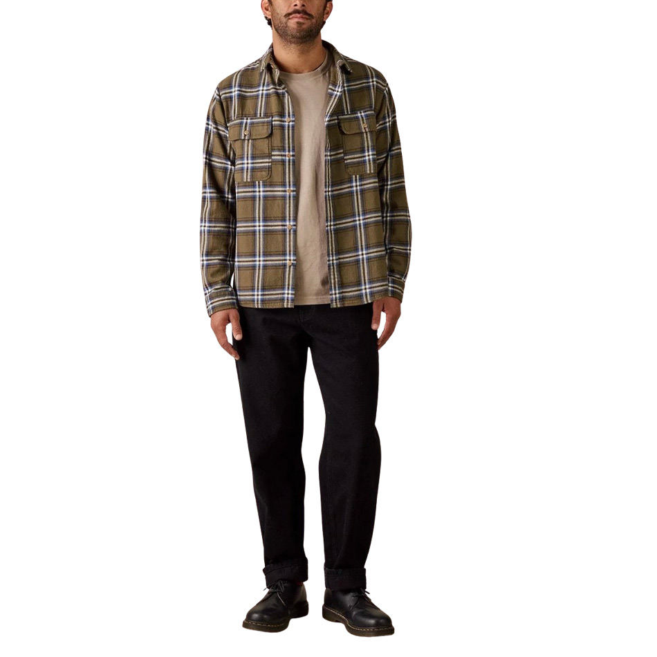 McTavish Twin Pocket Flannel Shirt - Green Multi