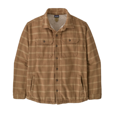 Patagonia Pile Lined Fjord Loft Shirt Jacket - Ladder: Coriander Brown