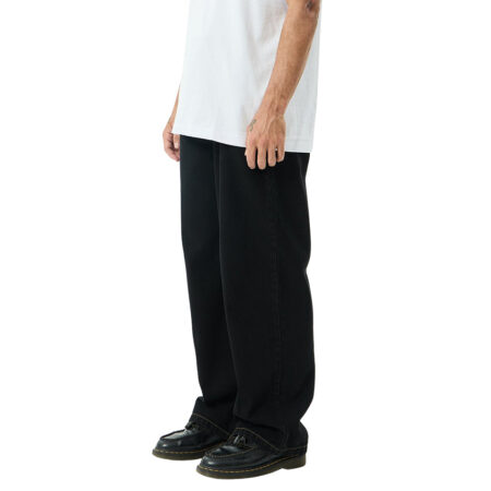 Afends Pablo Denim Baggy Jean - Washed Black