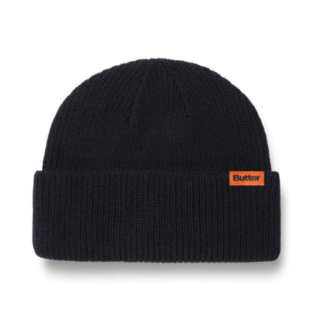 Butter Goods - Tall Wharfie Beanie - Black