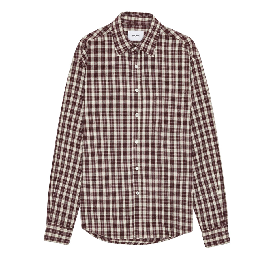 NN07 Deon Flannel Shirt 5465 - Wine Check