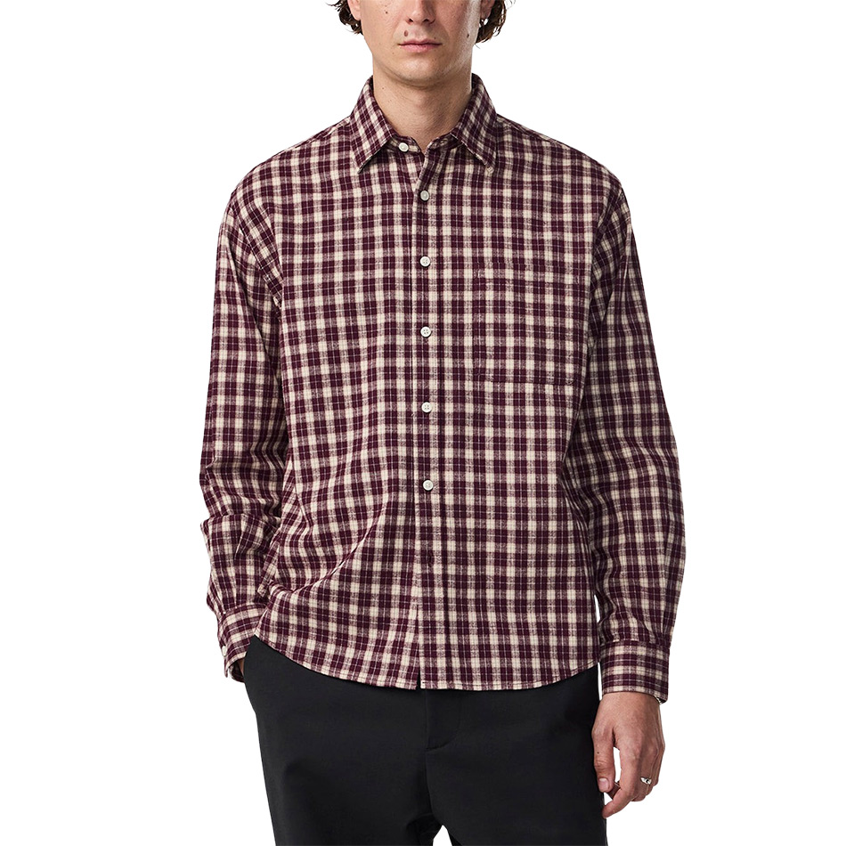 NN07 Deon Flannel Shirt 5465 - Wine Check