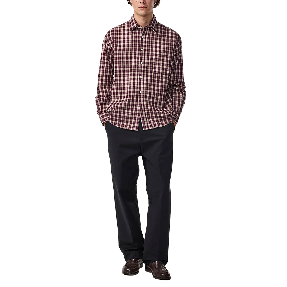 NN07 Deon Flannel Shirt 5465 - Wine Check