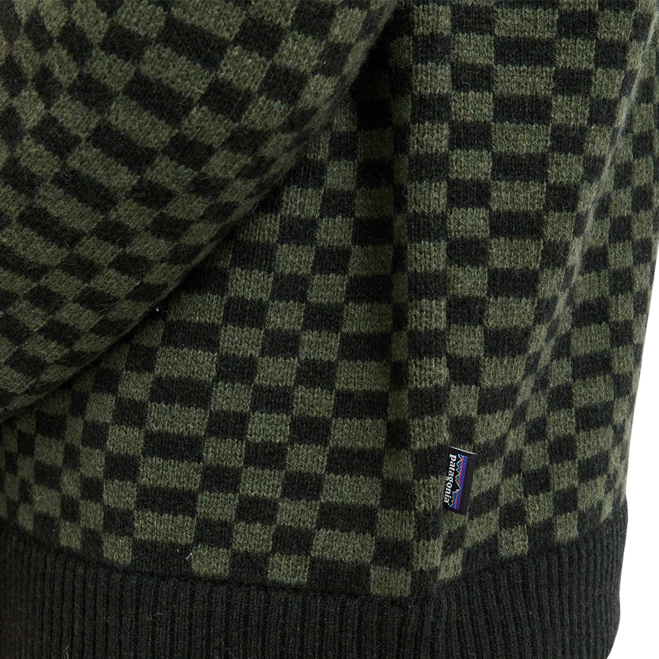 Patagonia Recycled Wool-Blend Sweater - Finned: Old Growth Green
