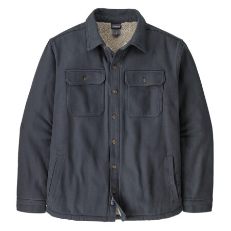 Patagonia Pile Lined Fjord Loft Shirt Jacket - Ladder: Coriander Brown