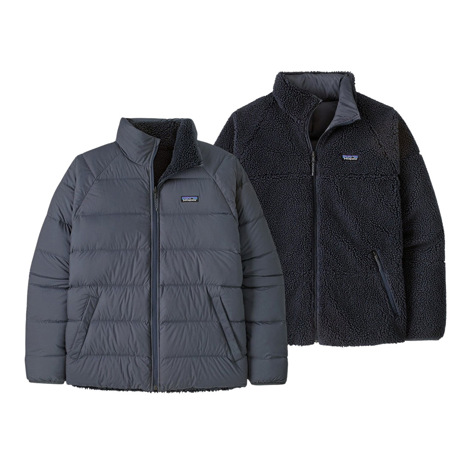 Patagonia Reversible Silent Down Jacket - Smolder Blue