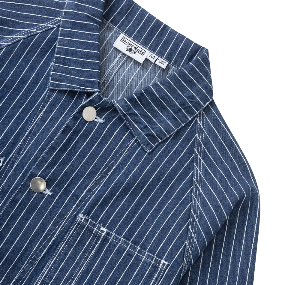 Service Works Pinstripe Denim Coverall 2.0 - Indigo