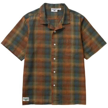 Service Works Plaid Resort Shirt - Brown