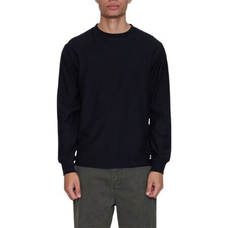 Thrills Arts & Industrial Slub Waffle Long Sleeve Tee - Black