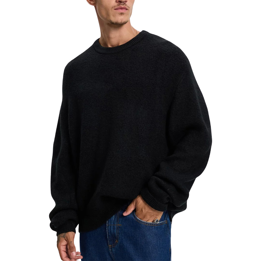 Thrills Stagger Box Fit Crew Knit - Black