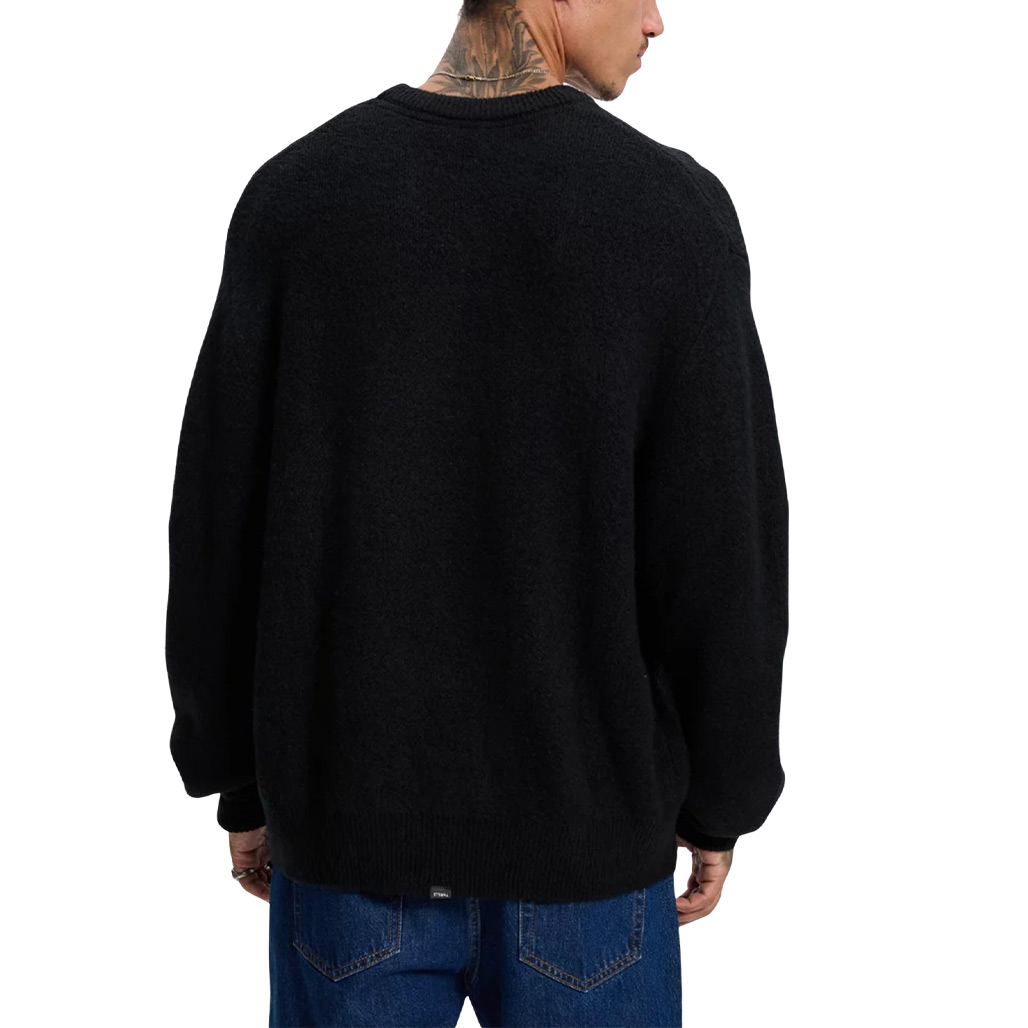 Thrills Stagger Box Fit Crew Knit - Black