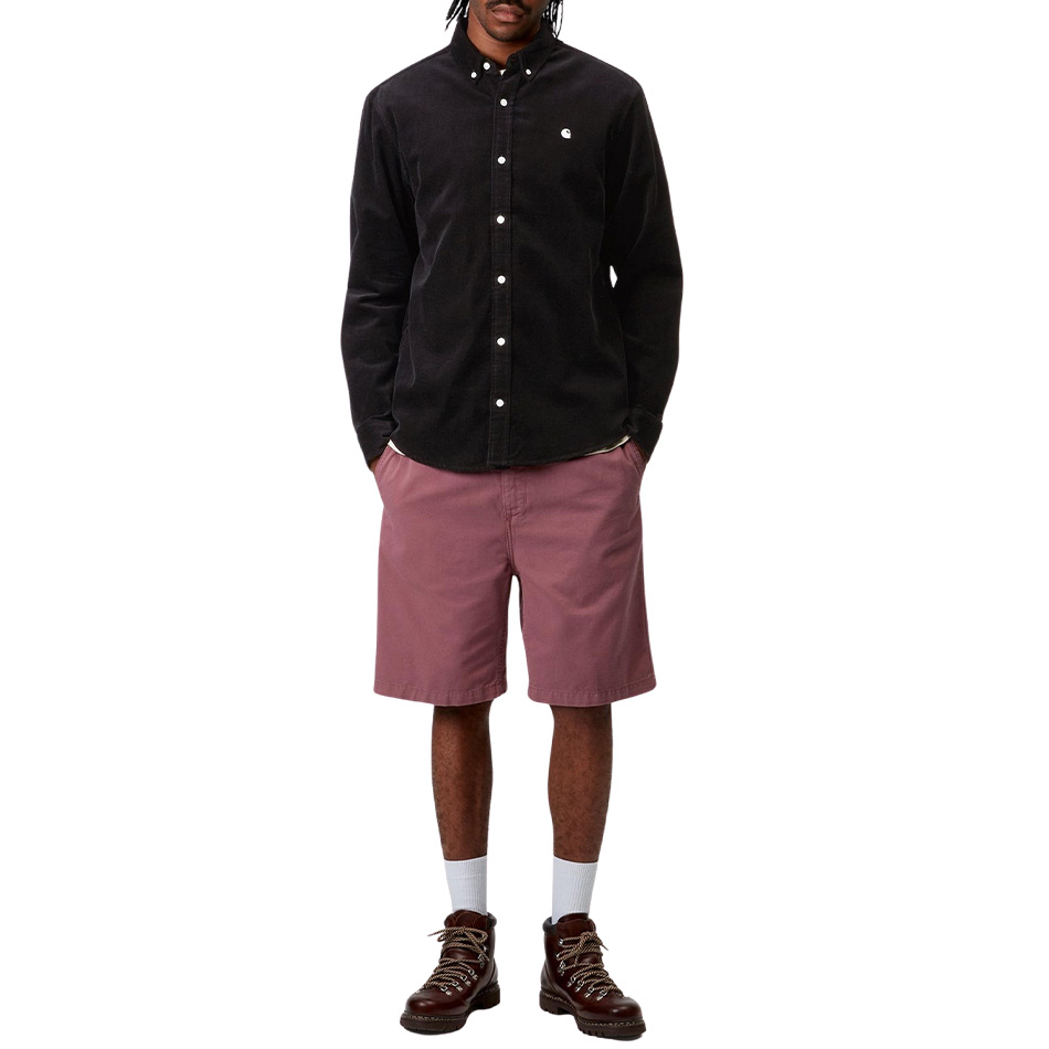 Carhartt L/S Madison Fine Cord Shirt - Black/Wax