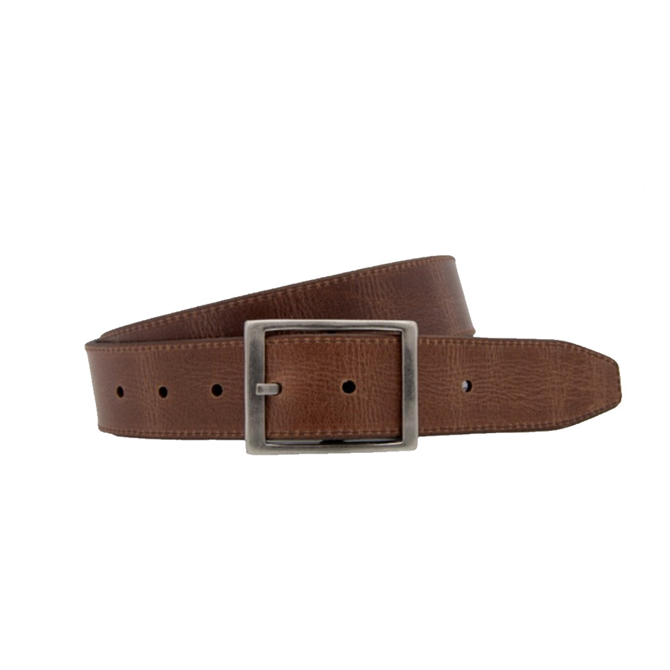 Loop Leather Two Face Reversible Belt - Black/Tan