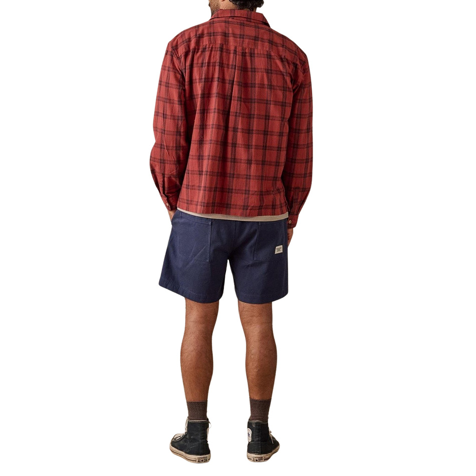 McTavish Long Sleeve Holiday Collar Shirt - Red Multi
