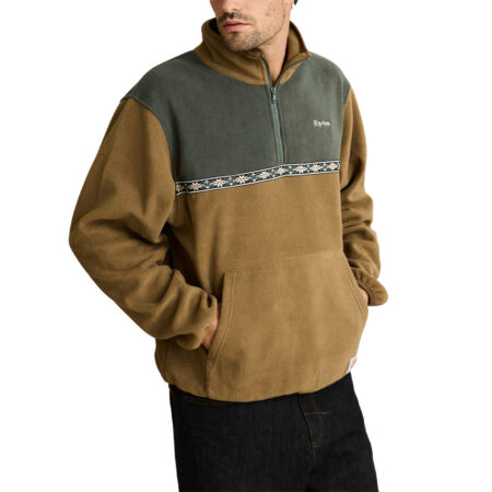 Rhythm Alder Half Zip Pullover - Forest