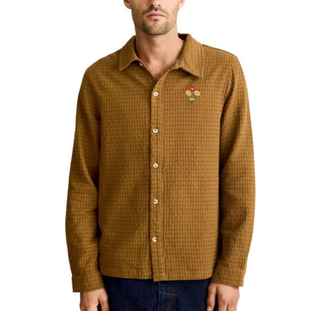 Rhythm Tyler LS Shirt - Tobacco