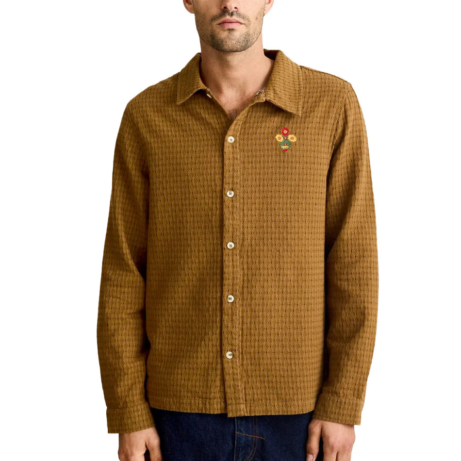 Rhythm Tyler LS Shirt - Tobacco