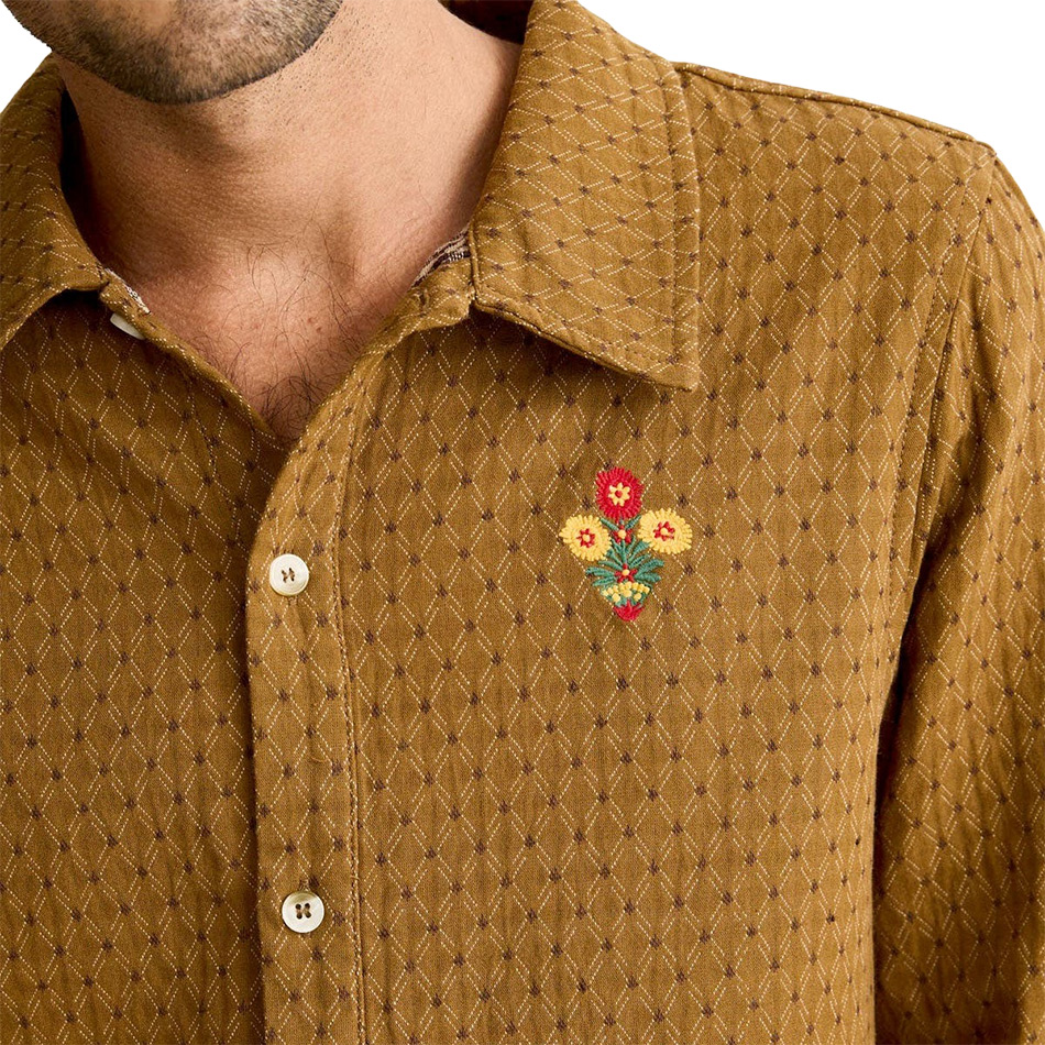 Rhythm Tyler LS Shirt - Tobacco